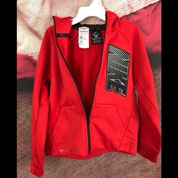 Nike Therma Dri Fit Jacket Hooded Sweatshirt 7 - Picture 5 of 8